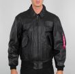 AKCIÓ - Alpha Industries CWU Leather (100109) - fekete L